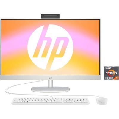 HP All-in-One PC 27-cr0208ng 27 Zoll Ryzen 5 7520U 512GB SSD weiß B-WARE - Bild 1 von 5