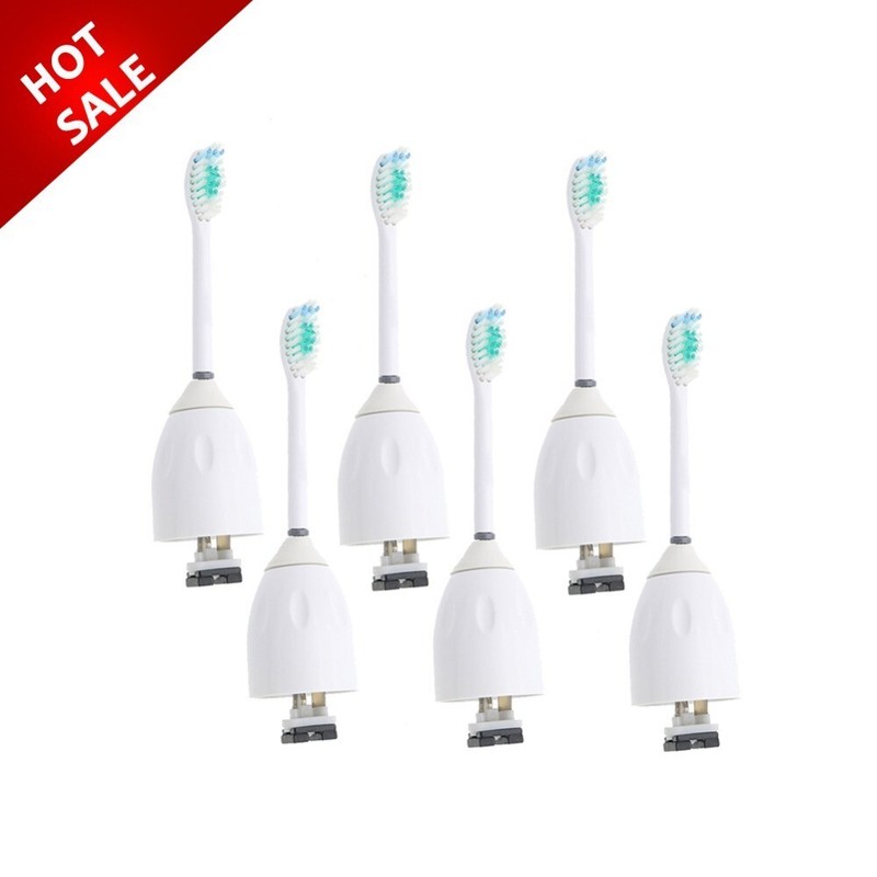 6 Pack Toothbrush Replacement Brush Heads for Philips Sonicare E