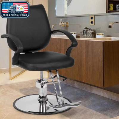 Barber Chair Hydraulic Salon Chairs 360° Swivel  Hair Styling Chair