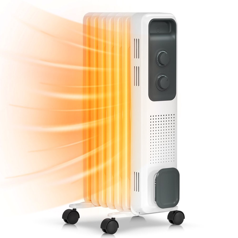 1200W Electric Oil Filled Radiator Space Heaters For Indoor Use Large Room Home