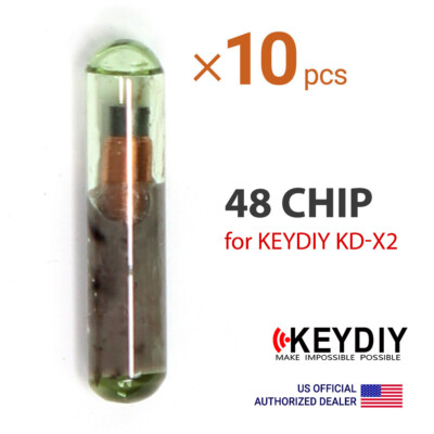 10× KEYDIY KD 48 Copy Cloning Glass Transponder Chip for KD-X2