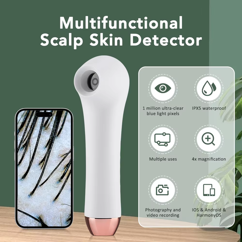 Multifunctional Scalp Skin Hair Follicle Detector HD Visual Skin Analyzer Machin