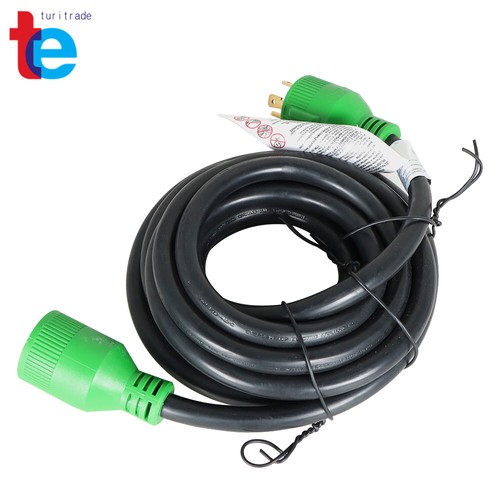 Generator Extension Cord 10/15/25/40/50FT 30 AMP 4 Prong NEMA L14-30P to L14-30R