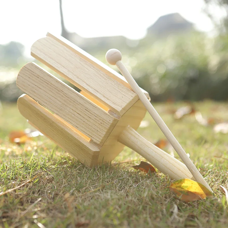 Orff  Wooden Eight-Tone Multi-Sound Tube with Stick Kids Toy Toddler Early Educa