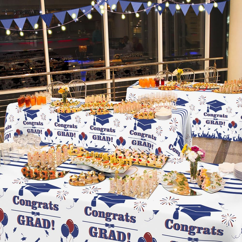 Graduation Decorations Class of 2024, Graduation Tablecloth, Graduation Party De