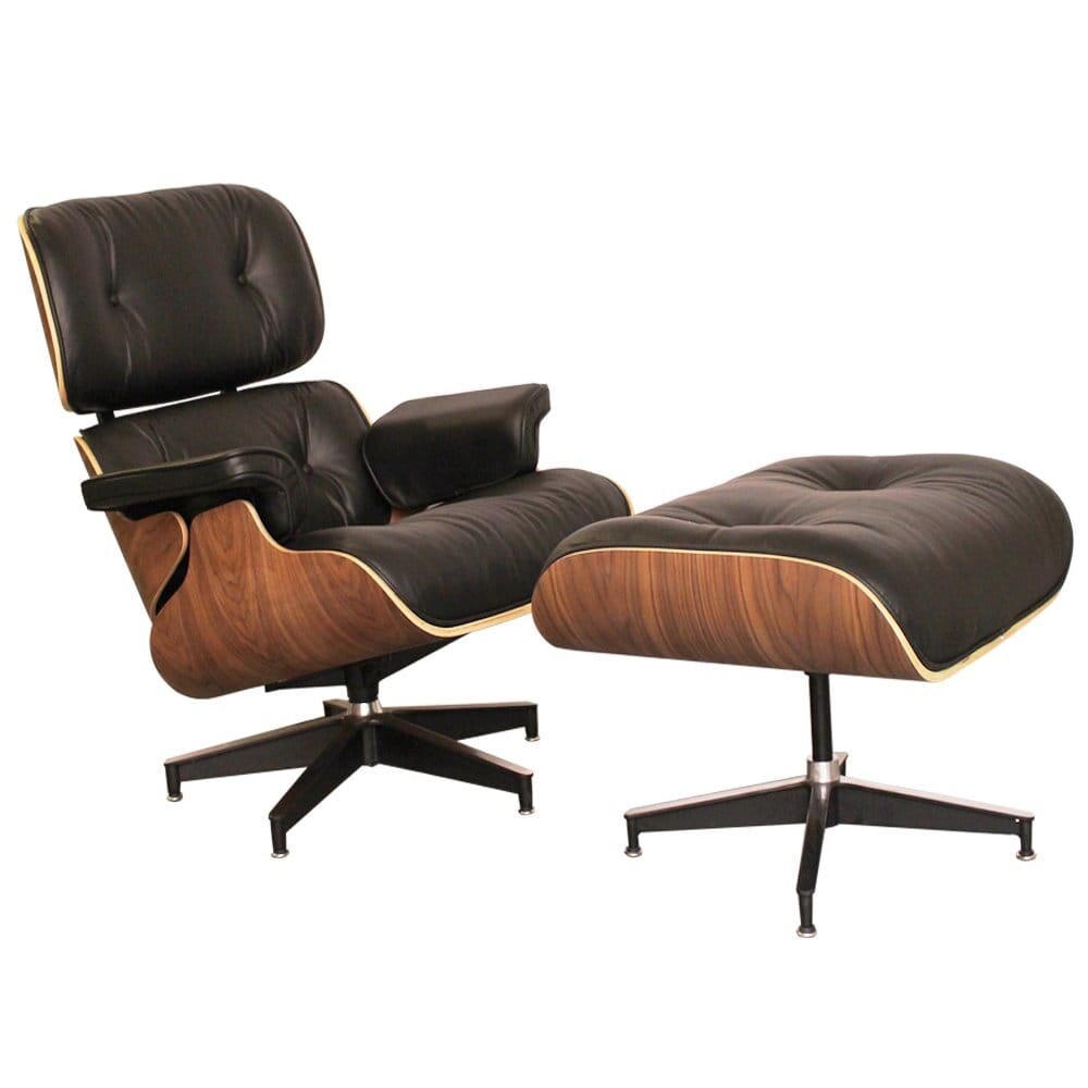Eames Lounge Chair - Black Leather - ICONIC CHAIR - Good condition | in