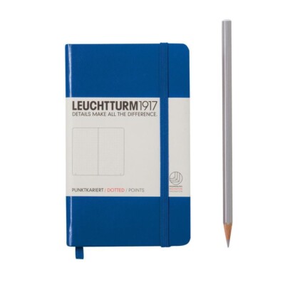 Leuchtturm1917 Hardcover Pocket Notebook A6 Dotted Dot Grid - Royal Blue