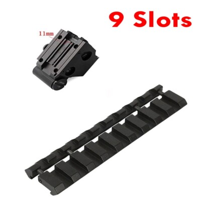 11mm to 20mm 9Slot Extend Dovetail Scope Mount Base Picatinny Rail Adapter Mount