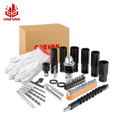 1000Nm Cordless Impact Wrench 1/2'' Brushless 3-Speed High Power Driver Kit 