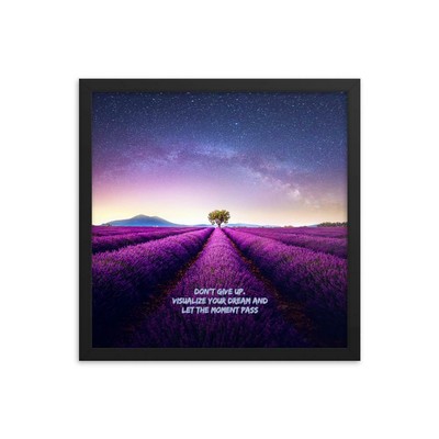 Visualize your dream framed poster
