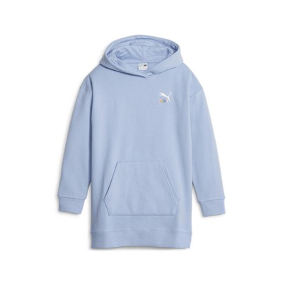 Классический свитер Puma, пуловер по погоде, толстовка с капюшоном для молодых девушек, синяя повседневная верхняя одежда