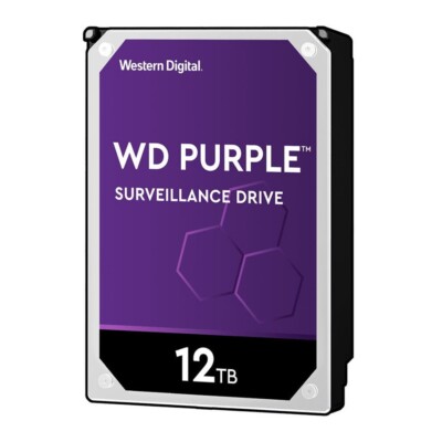 WD WD121PURP 12TB 3.5'' SATA 256MB Purple Pro Surveillance Hard Drive HDD