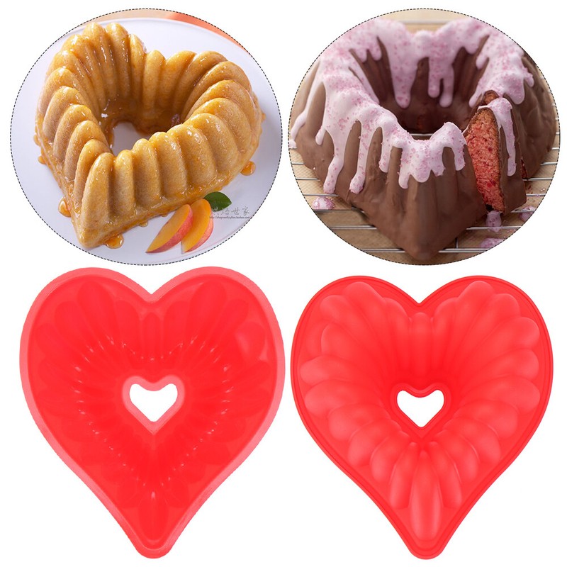 Mousse Brot Backwaren Teigwaren backen Heart Shape Mold DIY Cake Mould Silikon
