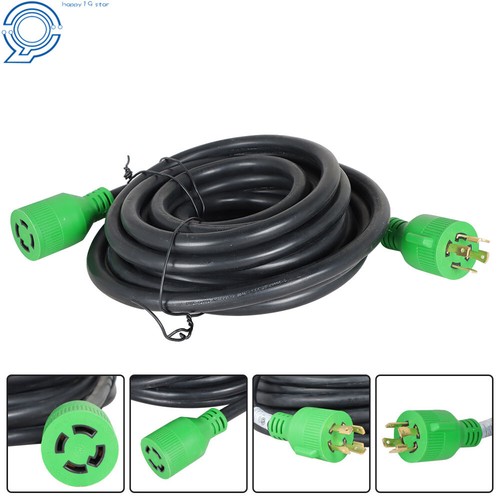 Rv Extension Power Cord Nema L14-30p To L14-30r 4 Prong