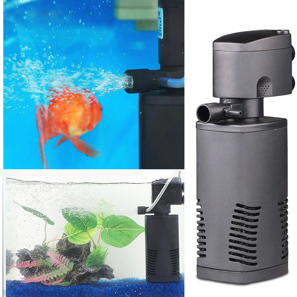 3 in 1 Fish Tank Filter Submersible Water Power Aquarium Filter Pump 6001600L/H eBay