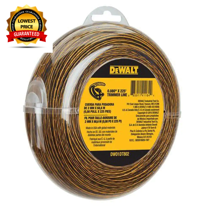 DE WALT 0.080 in. x 225 ft. Replacement Line String Trimmer/Lawn Edger