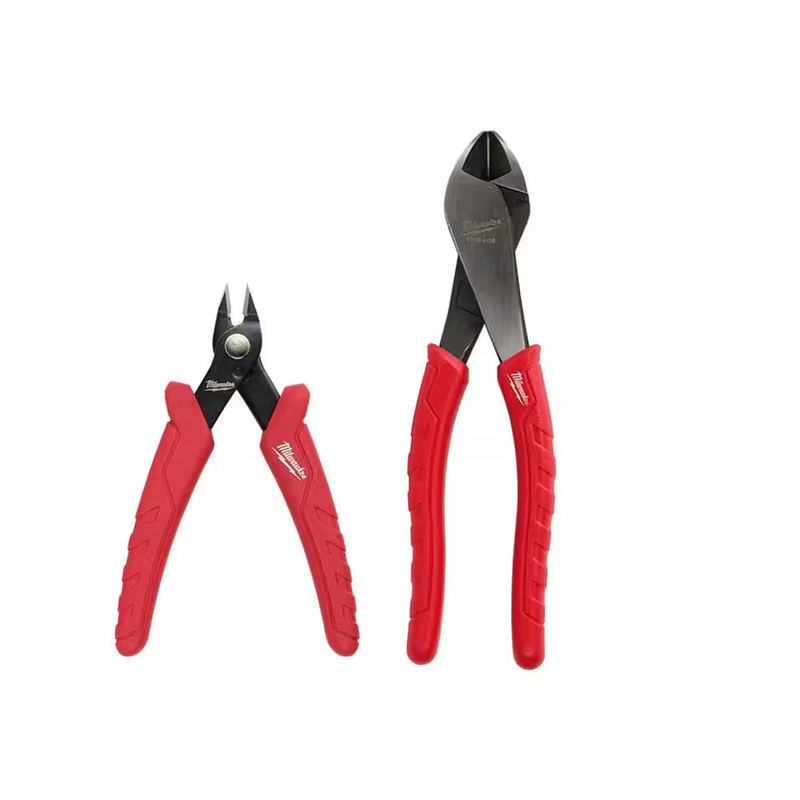 Milwaukee Flush Cutters And Diagonal Cutting Pliers Wire Cutter Pliers Set