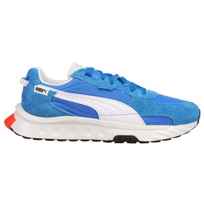 

Мужские кроссовки Puma Wild Rider Vintage на шнуровке, размер 9 М, повседневная обувь 381595-01, Синий, Puma Wild Rider Vintage Lace Up