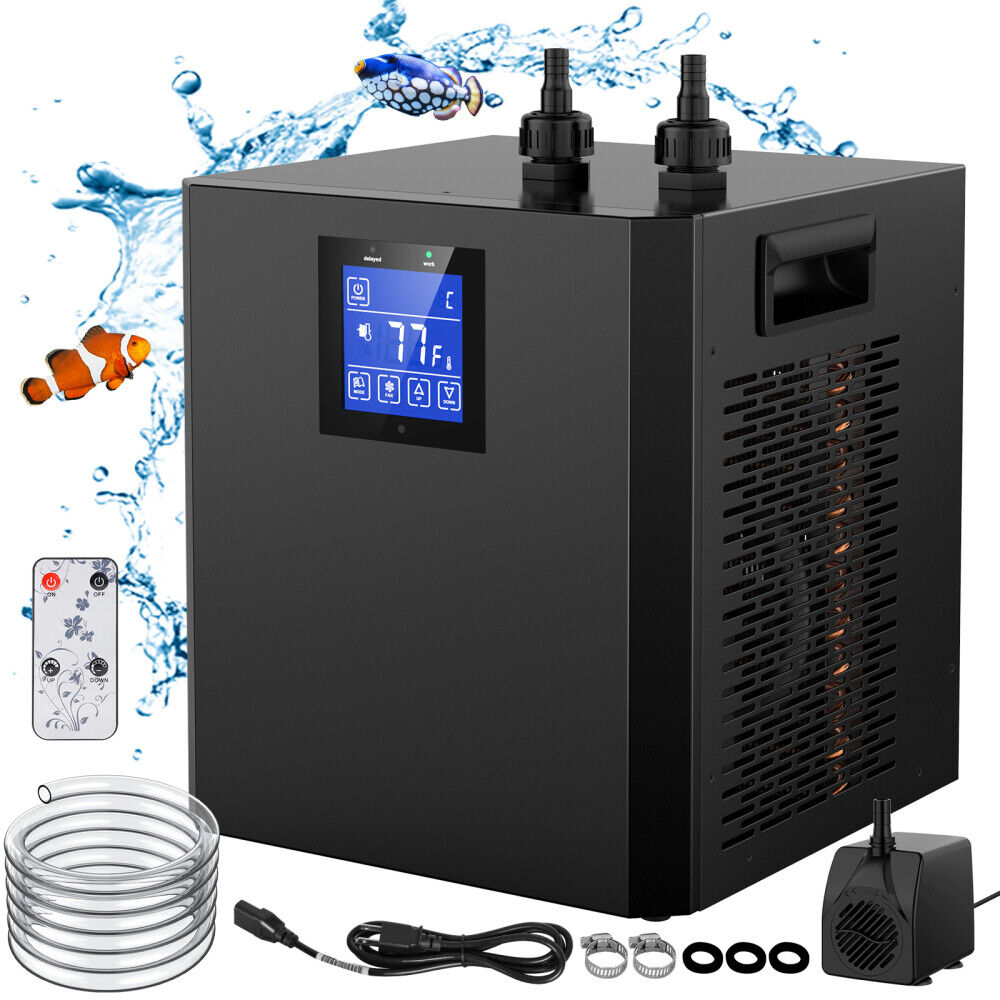 300L Water Chiller Hydroponic Aquarium Chiller 1/3 HP 79 Gal Fish Tank Cooler