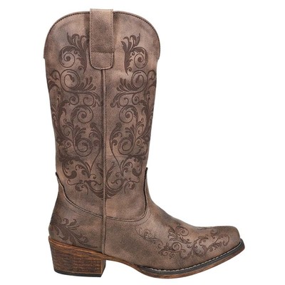 

Женские коричневые повседневные ботинки Roper Tall Stuff Round Toe Cowboy 09-021-1566-2178, Коричневый, Roper Tall Stuff Round Toe Cowboy