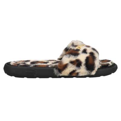 Женские черные повседневные сандалии Puma Cool Cat Leopard Slide 38509801