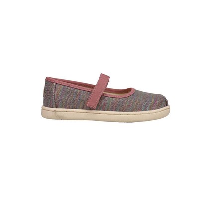 TOMS Glimmer Mary Jane Kids Розовые повседневные туфли на плоской подошве для девочек 10017776T