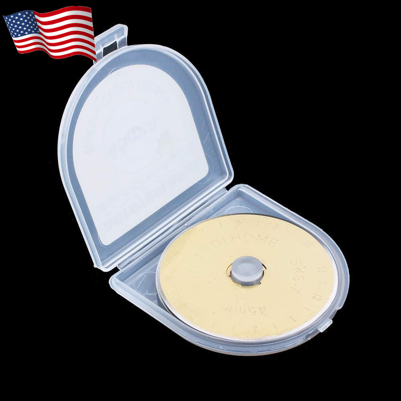 Titanium Coated Rotary Cutter Blades Sharp and Durable 45Mm 10 Pack Replacement