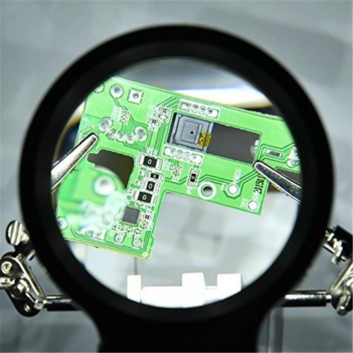 Third Hand Soldering Solder Iron Stand Holder Magnifier Helping Station Tool