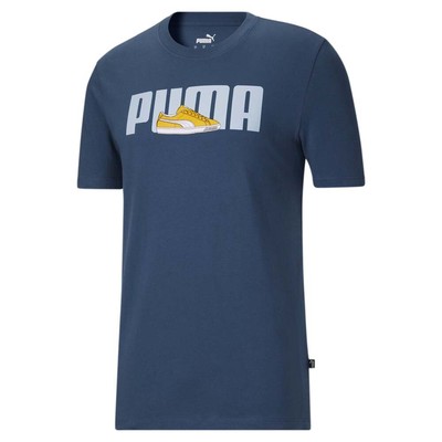Футболка с круглым вырезом и коротким рукавом Puma Sneaker, мужские повседневные топы размера S, 67911956