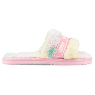 Повседневные женские босоножки Puma Fluff TieDye Bx Slide, размер 6 М, 38752001