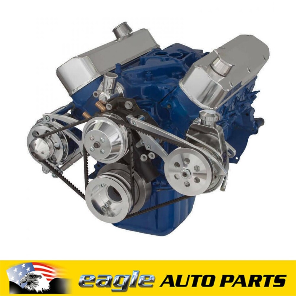 FORD 289 302W BILLET P/STEER & ALT BRACKET & PULLEY KIT 302PSSYSTEM