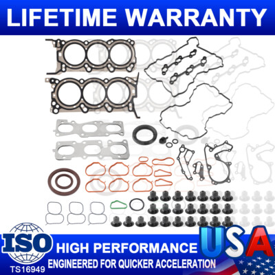 Head Gasket Bolt Set Fits Kia Sorento/Sedona+Hyundai Santa Fe 3.3L V6 2013-2020
