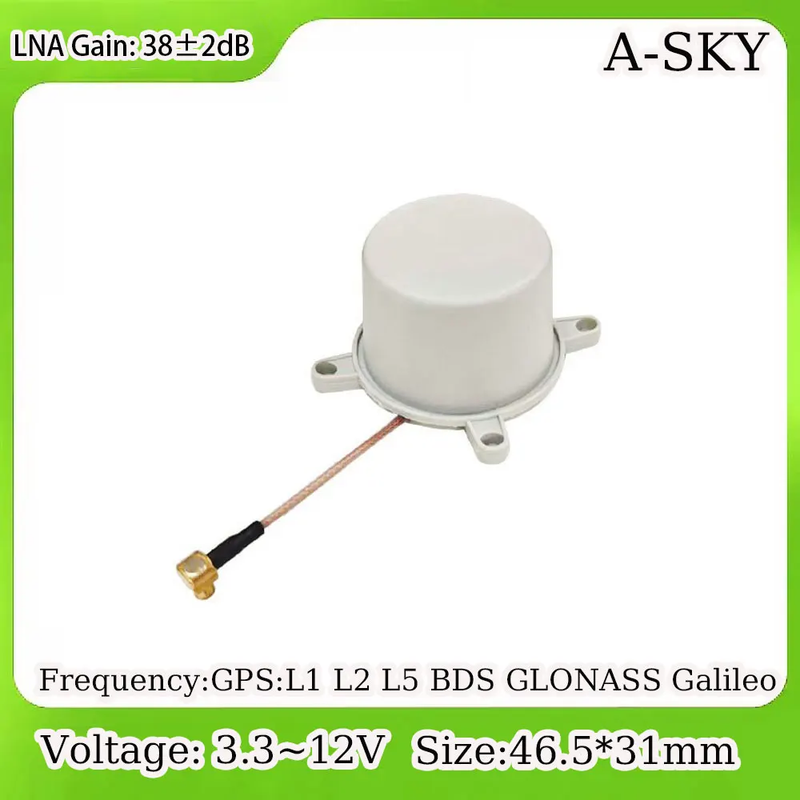 RTK differential positioning Miniaturized GPS Four arm Spiral Antenna L1/L2/L5 M