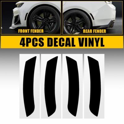 4X Front Rear Side Marker Light Vinyl Tint Overlays For 16-22 Chevrolet Camaro P