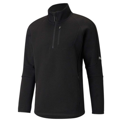 

Puma Evostripe Long Sleeve Half Zip Pullover Mens Black Casual Outerwear 589419-, Черный, Puma Evostripe Long Sleeve Half Zip Pullover