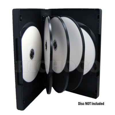 20 ct Multi 8 Disc CD DVD Black Case Movie Game Box 27mm