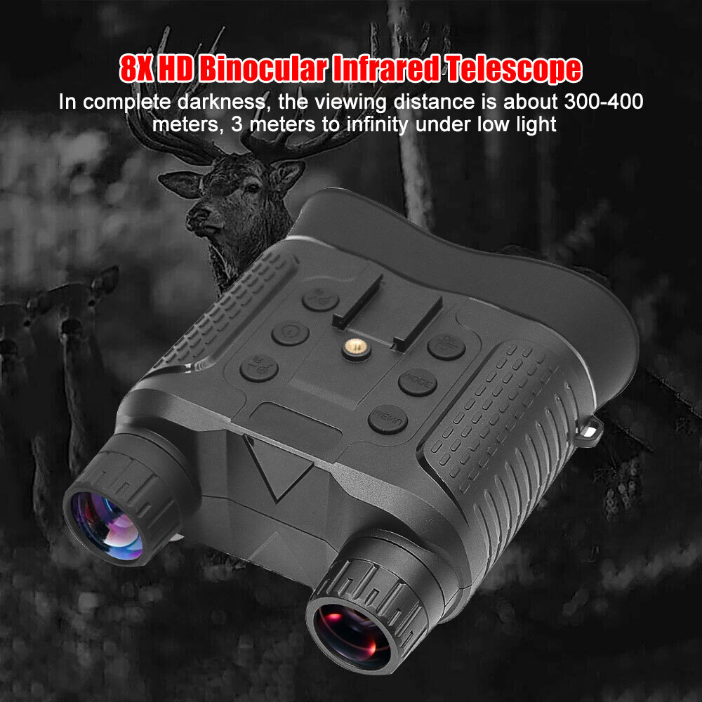 8X Night Vision Binoculars for Hunting Infrared Digital Head Mount Goggles
