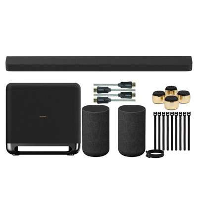 Sony HT A9000 BRAVIA Black Theater Bar 9 with Dolby Atmos Bundle