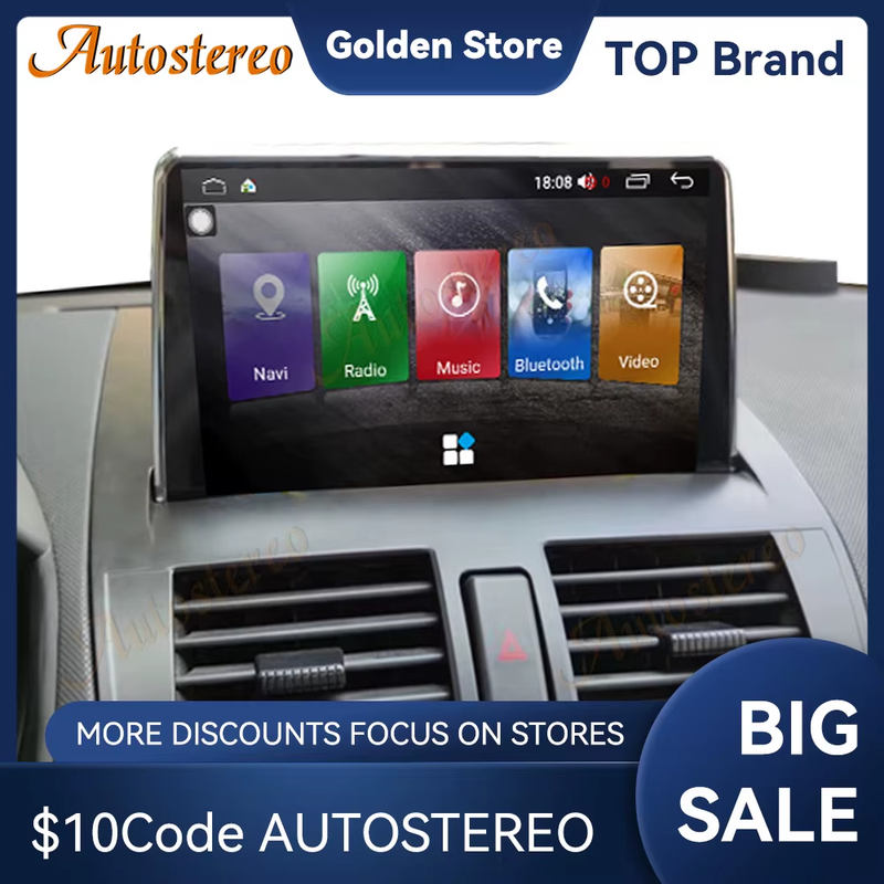 For Mazda 3 2003-2009 Android 14 8+256G Car GPS Navigation Auto Stereo Multimedi