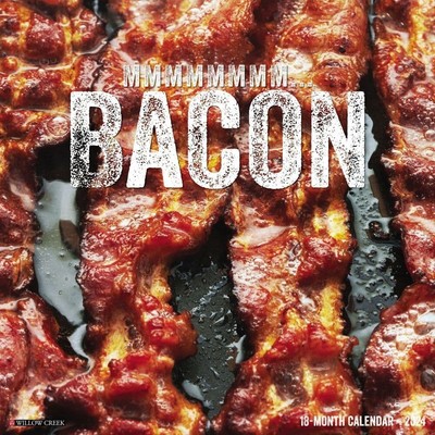 MMMMMMMM Bacon 2024 Wall Calendar - Brand New