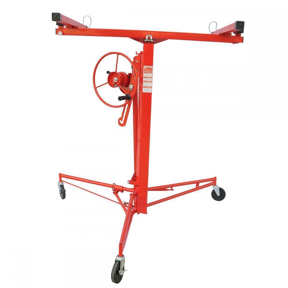 11ft Drywall Panel Hoist Dry Wall Rolling Caster Lifter Construction Tool Dw11