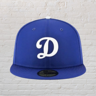 Los Angeles Dodgers LAD Authentic MLB ''D'' Logo New Era 59FIFTY 5950 Fitted Cap