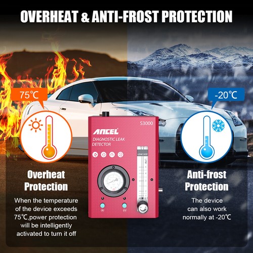 Ancel S3000 Automotive EVAP Smoke Machine Diagnostic Car Leak Detection Tester Ancel S3000 Automotive EVAP Smoke Machine Diagnostic Car Leak Detection Tester