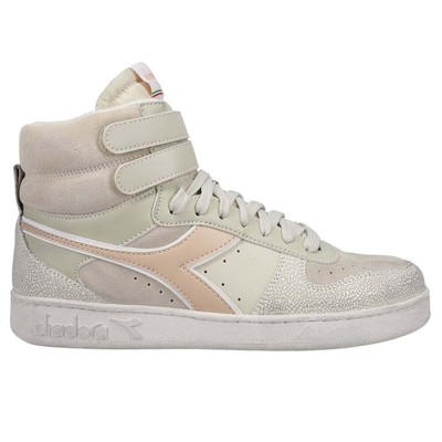 

Женские кроссовки Diadora Magic Basket Mid Icona Wn на шнуровке, размер 9 B, кроссовки Casua, Бежевый, Diadora Magic Basket Mid Icona Wn Lace Up Sneaker