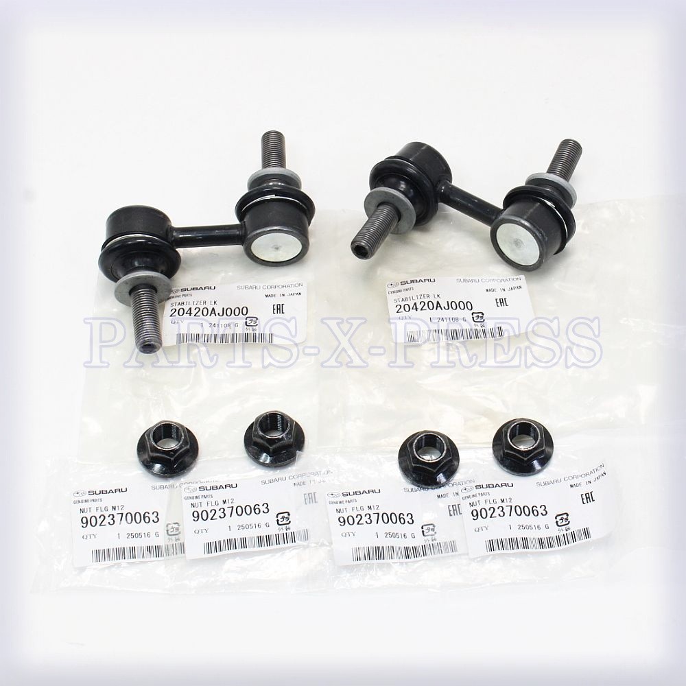 GENUINE OEM NEW SUBARU FRONT LH & RH STABILIZER BAR LINKS WITH NUTS SET OUTBACK