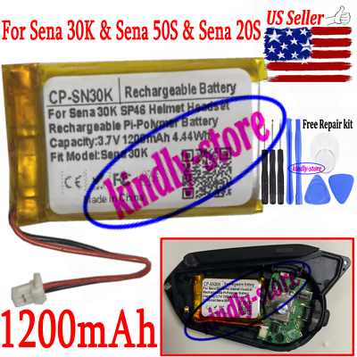 1200mAh Repair Battery For Sena 30K Sena 50S Sena 20S