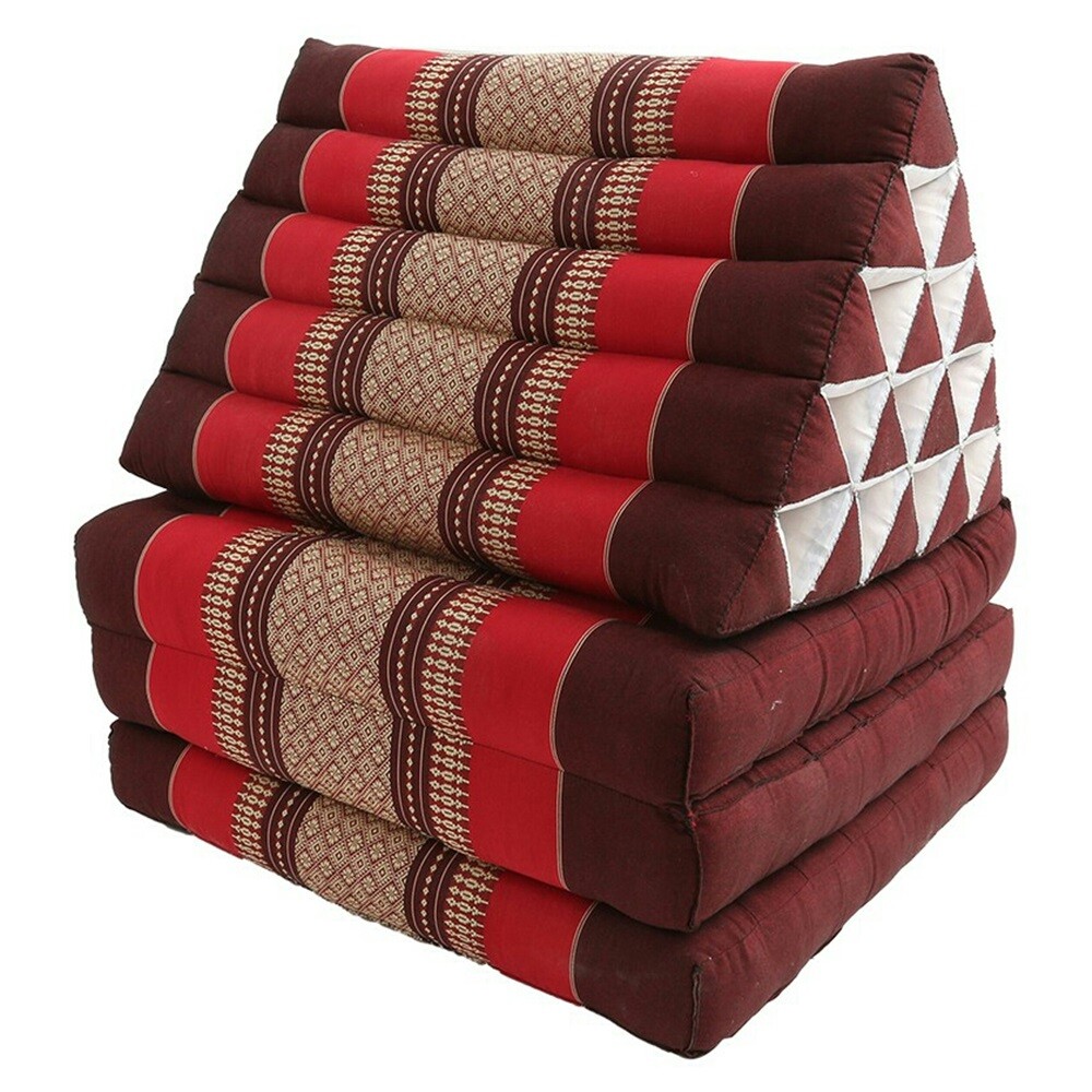 Pillow Jumbo Size Red Women Kapok Fold Mattress Floor Cushion Bed