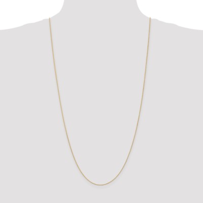 Pre-owned Superdealsforeverything Real 14kt Yellow Gold .8mm Round D/c Wheat Chain; 30 Inch