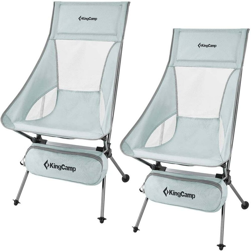 2 Pack Camping Chairs for Adults, Extra Wide and Back Lightweight Folding Chair.