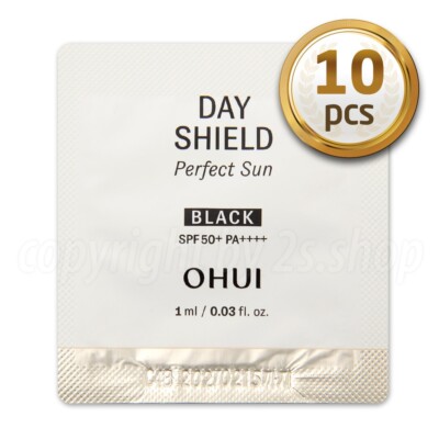 O HUI Perfect Sun Block Black  1ml x 10pcs UV Protection SPF50+ PA++++ OHUI